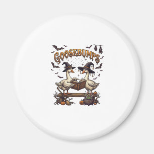 Goosebumps Halloween Geese Witch Hats Magic Book_1 Magnet