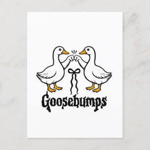 Goosebumps Silly Goose Funny Best Friends Announcement Postcard