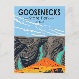 Goosenecks State Park Utah Vintage Postcard