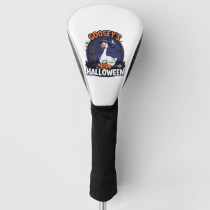 Gooseys Halloween Goose Witch Hat Pumpkin_1 Golf Head Cover
