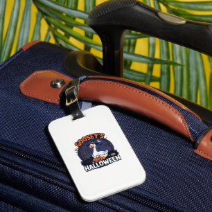 Gooseys Halloween Goose Witch Hat Pumpkin_1 Luggage Tag