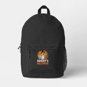 Gooseys Halloween Witch Goose Retro Cartoon Design Printed Backpack