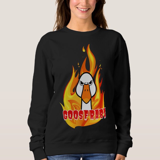 Goosfraba angry goose sweatshirt (Front)