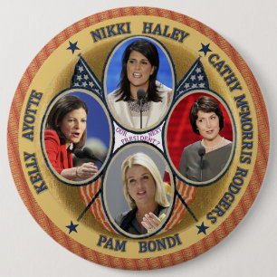 GOP Candidates for President 2016 6 Cm Round Badge