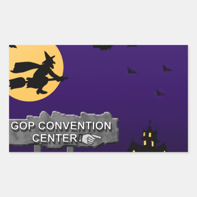 GOP Convention Centre Rectangular Sticker (Front)