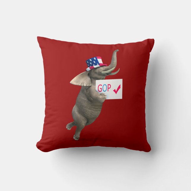 GOP Elephant Cushion (Front)