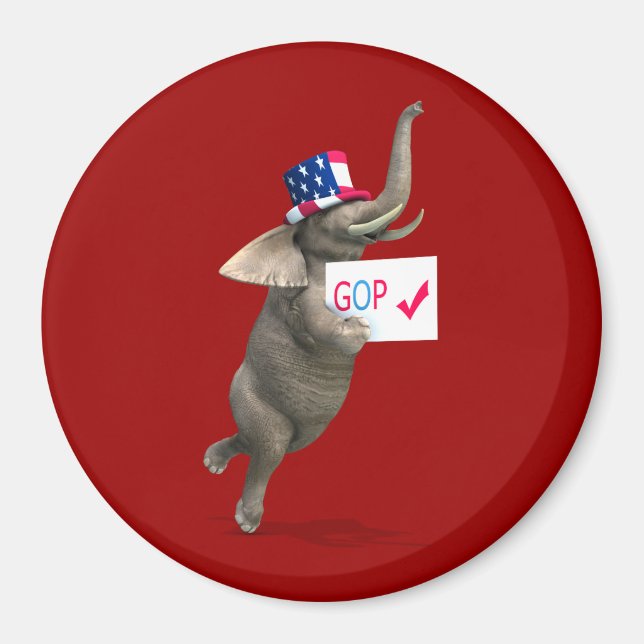 GOP Elephant Magnet (Front)