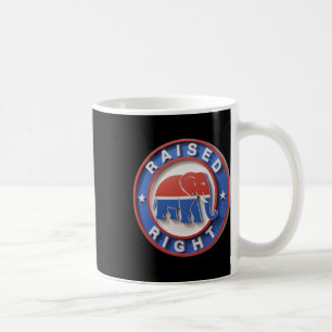 Gop Elephant Marches Proudly Raised Right Legacy Coffee Mug