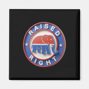 Gop Elephant Marches Proudly Raised Right Legacy  Magnet