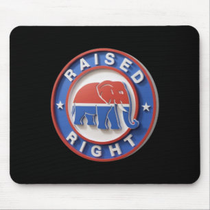 Gop Elephant Marches Proudly Raised Right Legacy  Mouse Pad