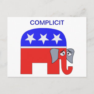 GOP Elephant Postcard