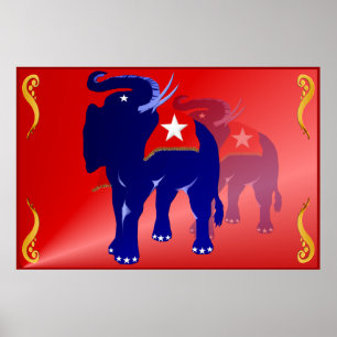 GOP elephant Poster
