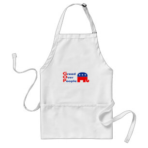 GOP - Greed Over People Standard Apron