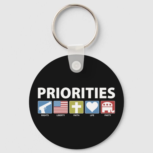 GOP Priorities Key Ring (Front)