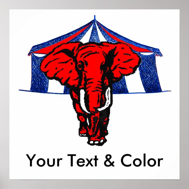 GOP Republican Elephant POSTER Print (Front)