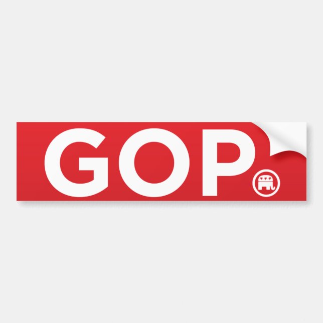 GOP Republican Logo Bumper Sticker (Front)
