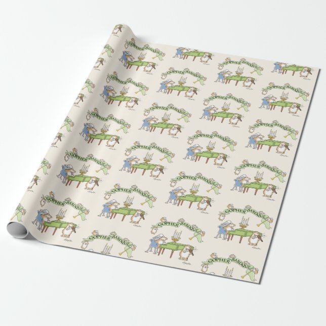 GOPHER BAROQUE by Sandra Boynton Wrapping Paper (Unrolled)