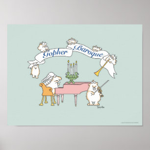 GOPHER BAROQUE poster by Sandra Boynton