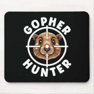 Gopher Hunter Crosshairs Trap Hunting Mouse Pad