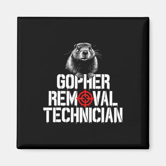 Gopher Hunting Trip Gopher Hunter Supplies Gopher  Magnet (Front)