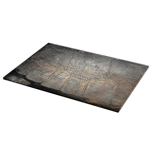 Gopher Tortoise Shell Design Cutting Board (Corner)