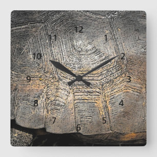 Gopher Tortoise Shell Design Square Wall Clock
