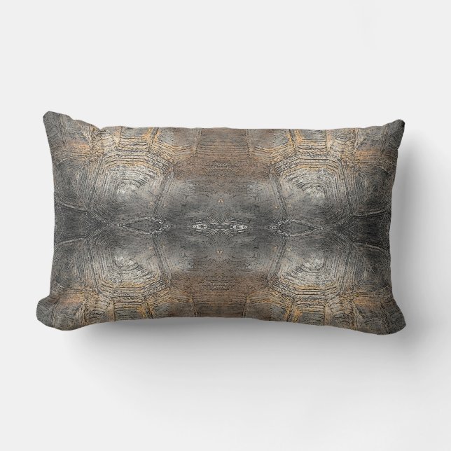 Gopher Tortoise Shell Pattern Lumbar Cushion (Front)