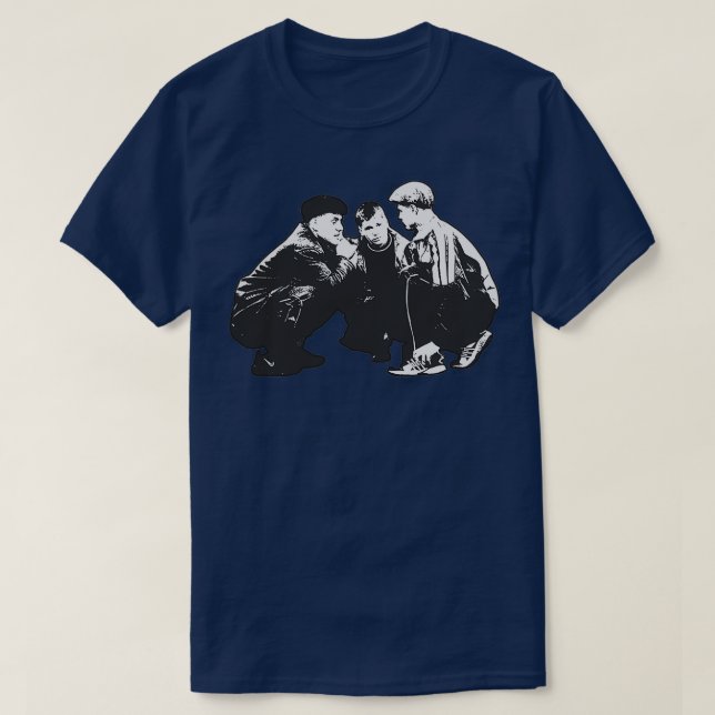 Gopnik Squatting Slavs T-Shirt (Design Front)