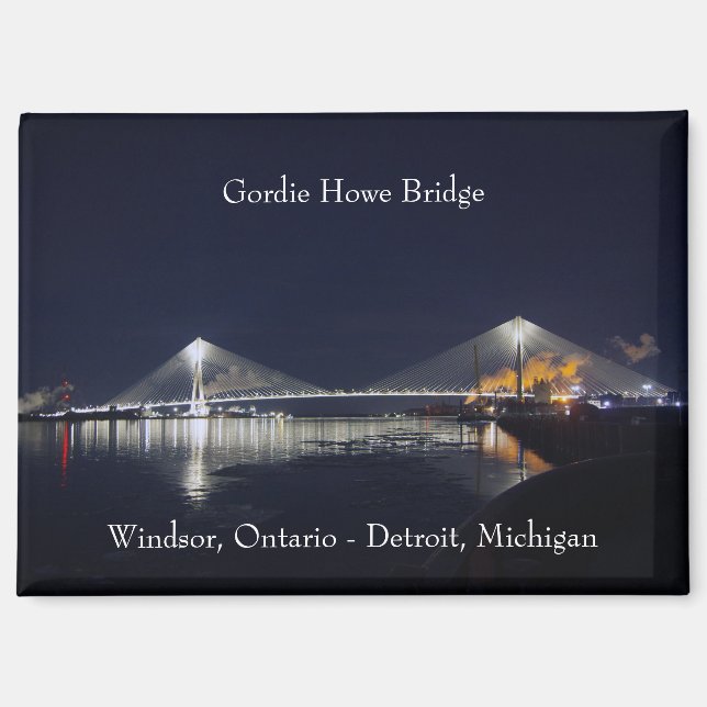 Gordie Howe Bridge magnet (Front)