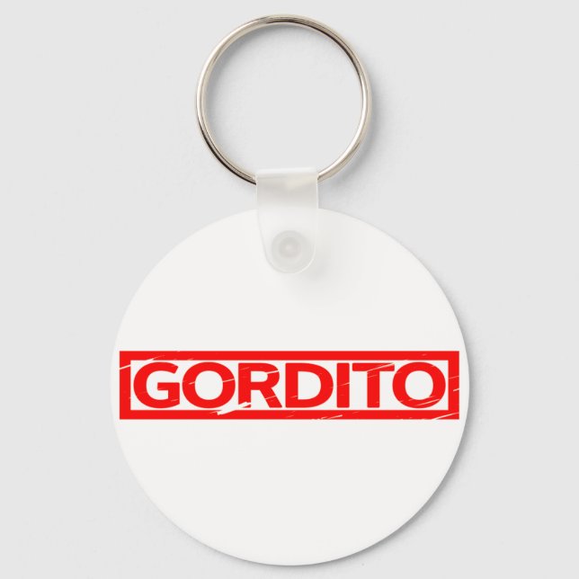 Gordito Stamp Key Ring (Front)