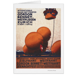Gordon Bennett Hot-Air Balloon Race Poster