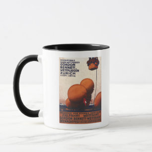 Gordon Bennett Hot-Air Balloon Race Poster Mug