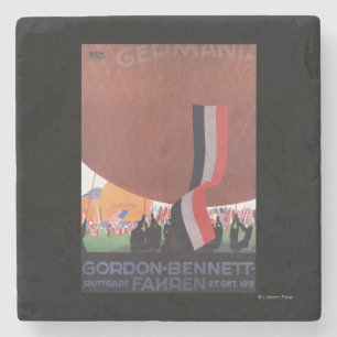 Gordon Bennett Hot-Air Balloon Race Stone Coaster