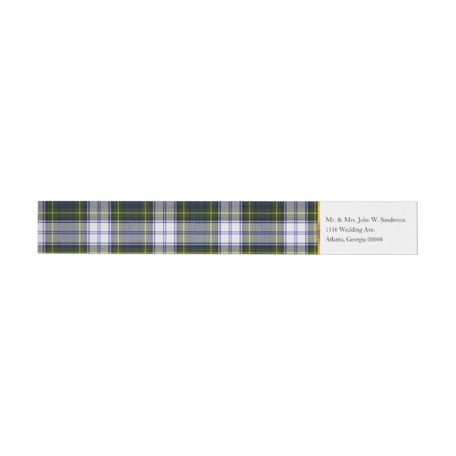 Gordon Dress Plaid Wrap Address Labels (Individual)