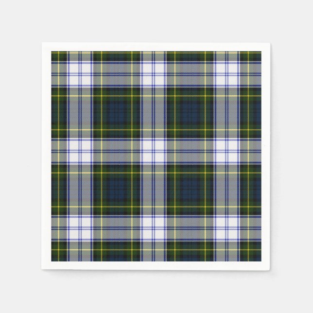 Gordon Dress Tartan Plaid Paper Napkins (Front)