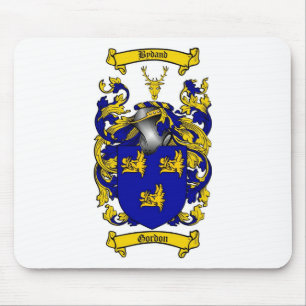 GORDON FAMILY CREST - GORDON COAT OF ARMS MOUSE PAD