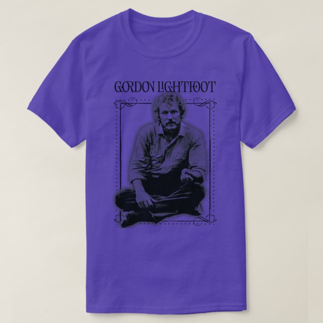 Gordon Lightfoot Retro Style Fan Design 2 T-Shirt (Design Front)
