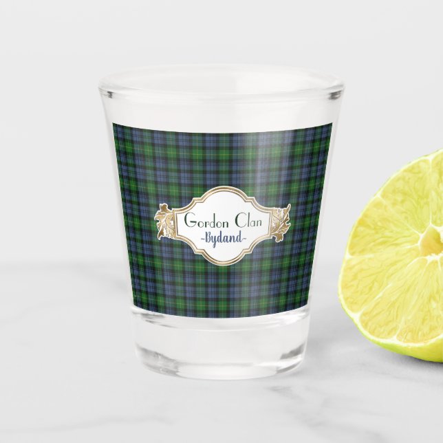 Gordon Original Scottish Clan Tartan Shot Glass (Front)