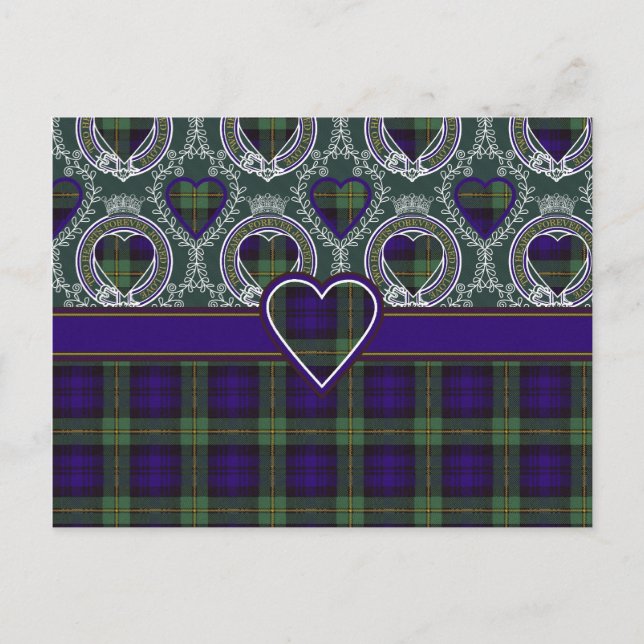Gordon Scottish tartan Postcard (Front)