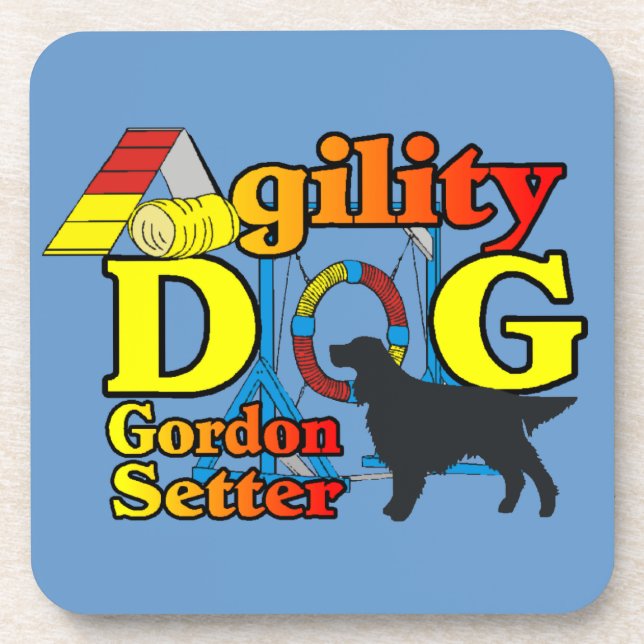 Gordon Setter Agility Coaster (Front)
