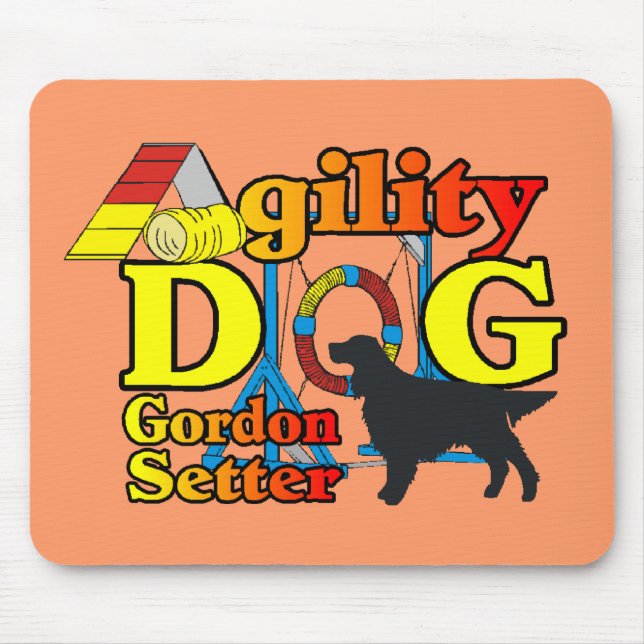 Gordon Setter Agility Shirts Gifts Mouse Pad (Front)
