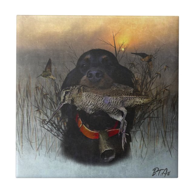 Gordon Setter  Ceramic Tile (Front)