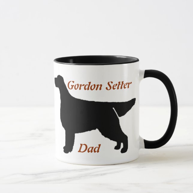 Gordon Setter Dad Ceramic Mug (Right)