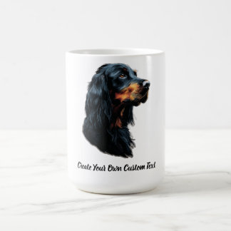 Gordon Setter Dog Create Your Own Custom Text  Coffee Mug