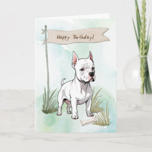 Gordon Setter Dog Outdoors Under Birthday Sign Card