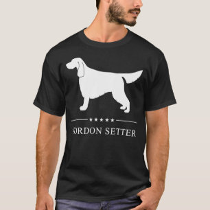 Gordon Setter Dog White Silhouette Pullover