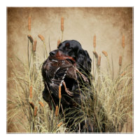 Gordon Setter , Duck hunting Tapestry