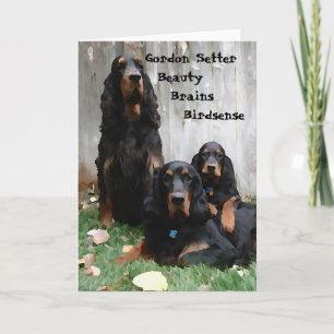 Gordon Setter Generations Painting Note Card