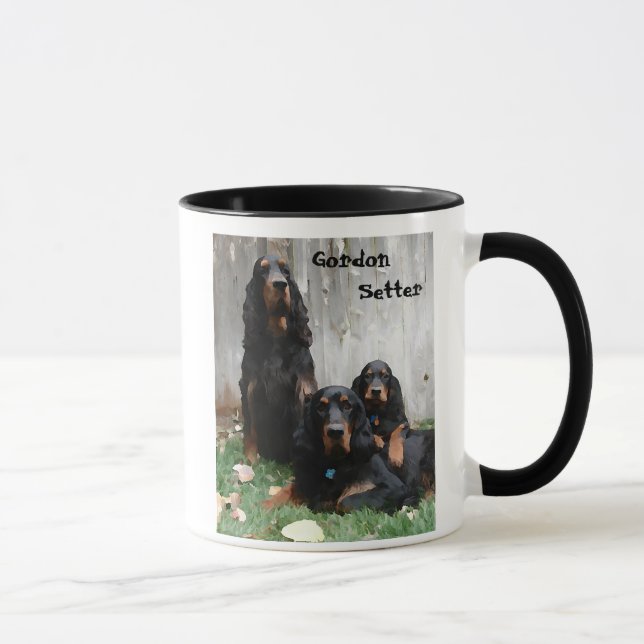 Gordon Setter Generations Painting on a Mug (Right)