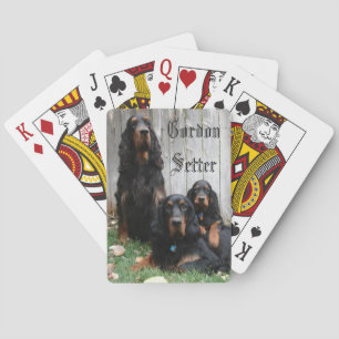 Gordon Setter Generations Playing Cards